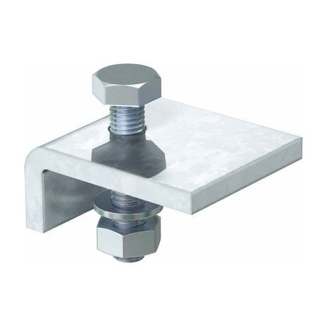 OBO Bettermann Linguetta di serraggio per travi in acciaio 10 mm 60x50 acciaio zincato a fuoco, 6354106