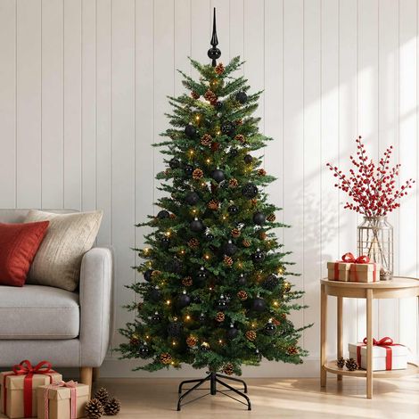 vidaXL Árbol de Navidad artificial con ramas articuladas 150 cm (1/5)