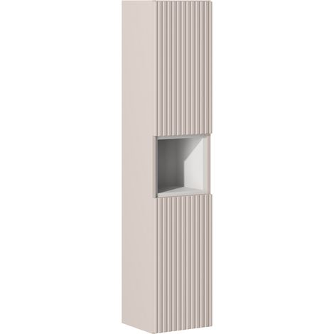 Hochschrank mit Regaleinsatz, kaschmir und weiß, NEWPORT-56-CASHMERE (1/5)