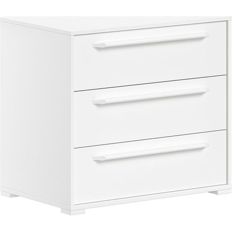 Commode Enfant 3 Tiroirs "Sam" 67cm Blanc