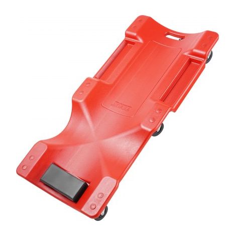 Camilla mecánica de plástico , 914 mm, capacidad de 158,8 kg, camilla rodante para garaje con cuerpo ergonómico moldeado de HDPE, reposacabezas acolchado y bandejas dobles para herramientas, 6 ruedas, (1/5)