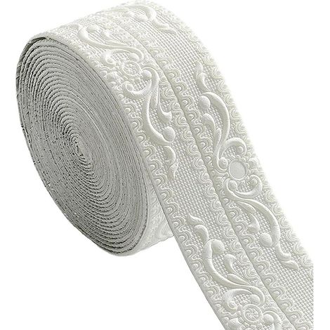 Plinthe de finition - 11cm10 Mètres Auto-Adhésif Et Résistant Aux Chocs - Moulure de plinthe murale Adapté Pour Bois, Carrelage, Marbre,Couloir (1/5)