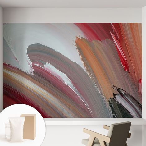Papier peint avec colle pour décoration moderne de salon chambre à coucher cuisine et bureau Facile Expression picturale 152x104 cm (1/5)