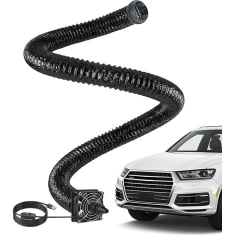 Tuyau de ventilation pour siège arrière de voiture, avec ventilateur USB, résistant à la chaleur, 3 m, tuyau d'air de refroidissement pour climatisation, pour , animaux domestiques, camion, SUV (1/5)
