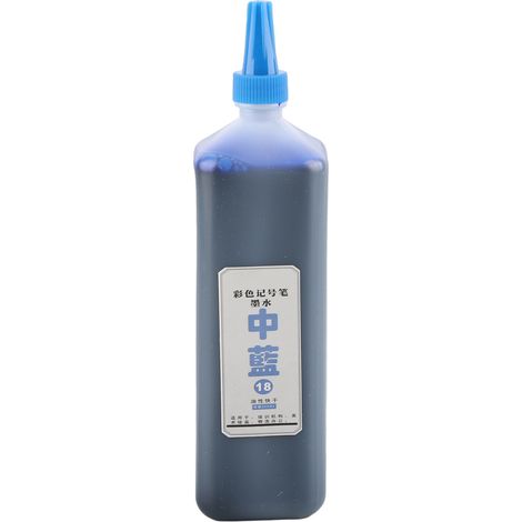 Marker Refill Ink Color Permanent Poster Pen Replenishing Liquid Art Craft Supplies200ml Medium Blue (1/5)