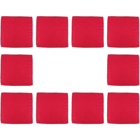 10 Stück 48 x 48 cm Polyester-Stoffservietten für Restaurants, Big Red (1/5)