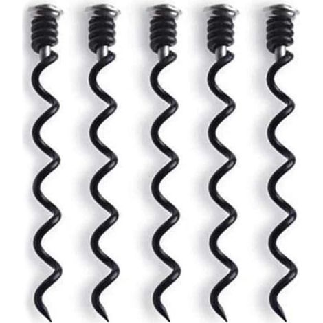 Tige spirale de rechange pour tire-bouchon, en acier, lot de 5