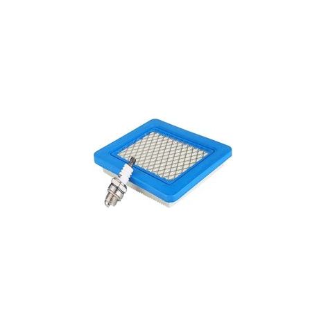 Lntyq Rasenmäher-Luftfilter und Zündkerze für Briggs & Stratton Motoren der Serien 625, 650 und 675, Teilenummern 491588, 399959, 491588S, Wolf 2058411, Honda GCV Zubehör (Luftfilter und L7T Zündkerze (1/5)