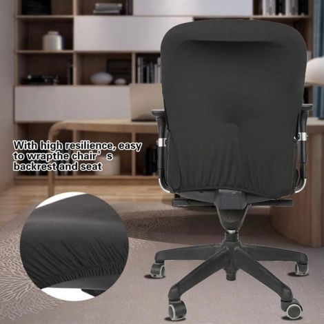 Housse de chaise - - Élastique - Polyester - Lavable - Protection bureau (1/4)