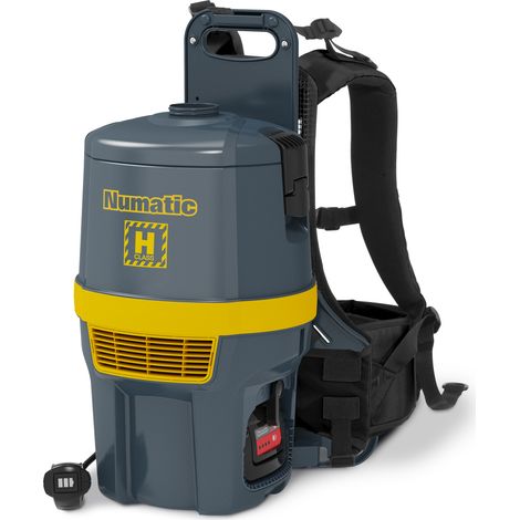 Numatic – Aspirateur de sécurité sans fil pour amiante – Léger et autonome – Dépression 20kPa – Idéal pour chantiers humides