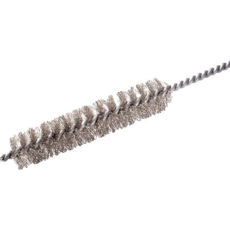 Goupillon cylindrique en inox ondulé - Ø 30 mm - tige 1 m, fil 100 mm
