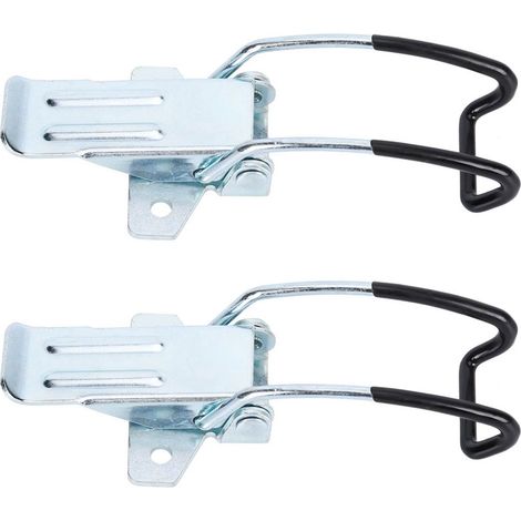 Lot de 2 Loquets Courbes Inox Type 050B pour Portes Arrondies Aspirateur Industriel et Armoire Technique, Fixation Robuste (1/5)