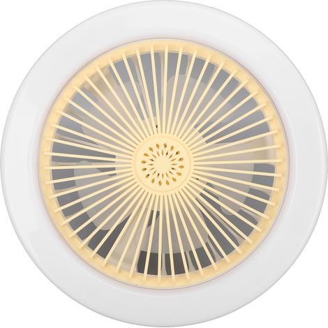 Ventilateur de plafond silencieux 30 W, 25 cm (9,8 po), avec éclairage LED E27, 86-265 V. (1/5)