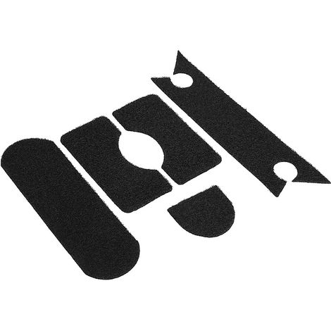 Lot de 5 écussons adhésifs résistants pour casque, fixation auto-agrippante, accessoire militaire (noir) (1/5)