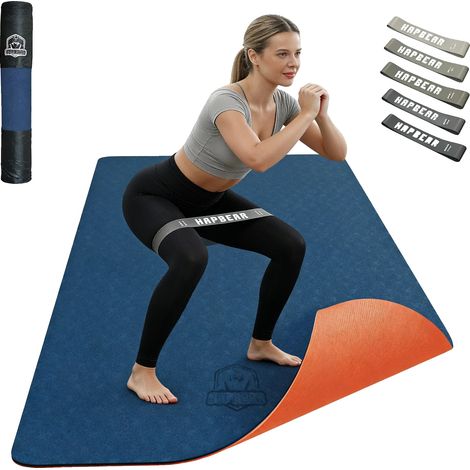 Yogamatte, rutschfeste Oberfläche, tragbare Tragetasche, Blau (1/2)