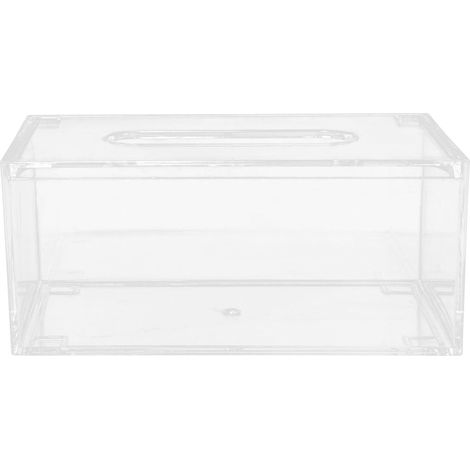 Delicada caja transparente: elegante dispensador de servilletas para oficina, hogar, coche, hotel, compacto.