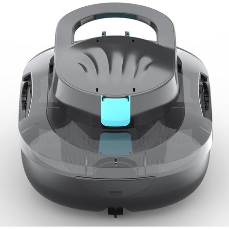 (2026 Upgrade) S1PRO Robot Piscine sans Fil, 120 Min d'Autonomie, Nettoyeur de Piscine, Double Moteur Aspirateur Piscine Hors Sol, pour Piscines Jusqu'à 100 m²(Gris Transparent) (1/5)