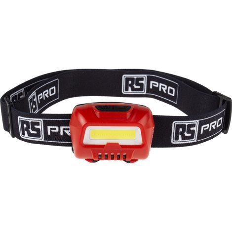 Lampe frontale LED COB non rechargeable RS PRO, 350 lm, 3 piles AAA ( Prix pour 1 ) (1/4)