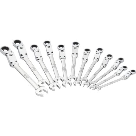 VIGOR Doppelgelenk Ratschen-Ring-Maulschlüssel Satz V6752/12 12 teilig (1/4)