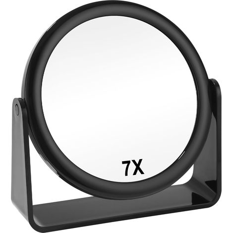 Miros de Maquillage, 1 ou 7 x, Double Face, pivotant à 360°, Miroir (1/5)