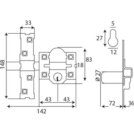 L1301-R80 C/70 Lackiertes INTHER-Schloss (1/5)