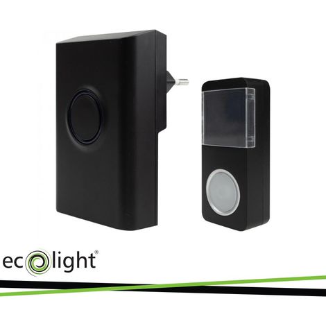 CAMPANELLO CON SPINA WIRELESS  BIM-02 NERO (1/3)