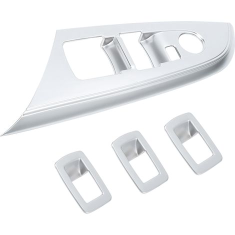 4 pièces Autocollant cache cadre bouton de vitre chrome mat pour X3 F25 2011-2018 conduite à gauche (1/5)