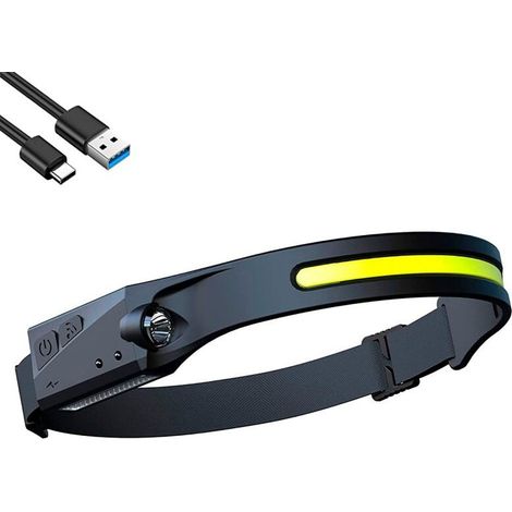 Lampada frontale a LED ricaricabile 2 in 1 VELAMP con sensore di movimento e 300 lumen (1/5)