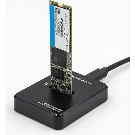 Qoltec SSD-Dockingstation M.2 SATA/PCIe NGFF/NVMe USB 3.1 (1/5)
