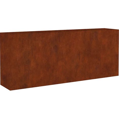 Maison Exclusive - Fioriera Rialzata da Giardino 200x40x80 cm in Acciaio Corten (1/5)