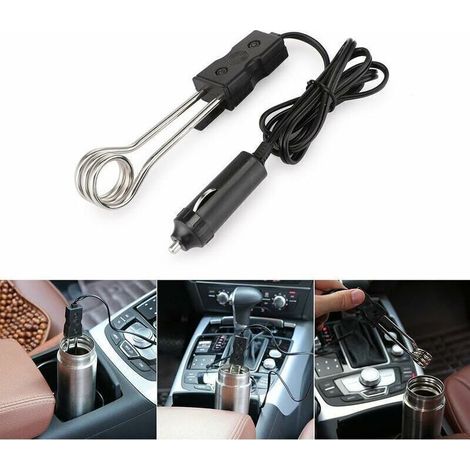 Auto-Wassererhitzer, 12-V-Auto-Wassererhitzer, automatischer elektrischer Tauchsieder für Kaffeemaschinen, Schwarz (1/5)