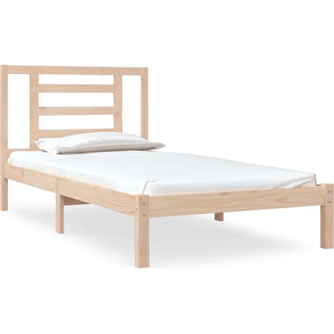 Maison Exclusive - Massivholzbett ohne Matratze 90x190 cm Kiefer