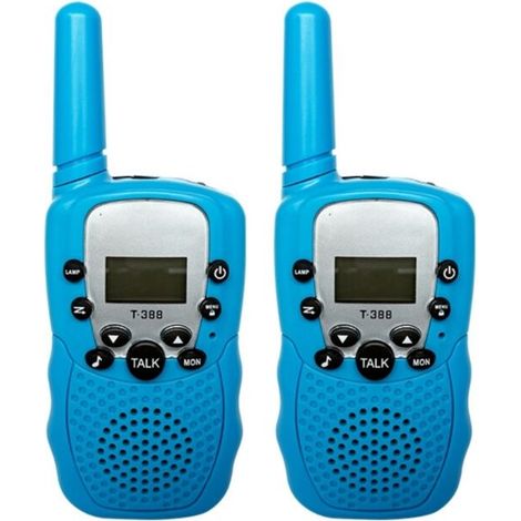 Talkie-Walkie Enfants - Portée 3 km - Étanche - Lampe Torche Intégrée - Pour 3 à 12 Ans - Lot de 2