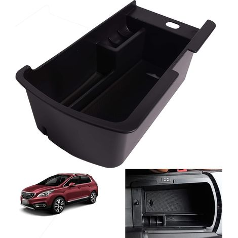 Boîte de rangement pour console centrale et accoudoir pour 3008 2008 à 2016 (1/5)