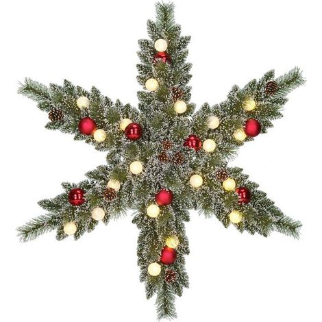 Black Box Trees Couronne de Noël Vert H15xl90xL90cm (1/4)