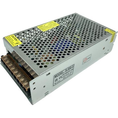 5V 40A 200w Transformateur stabilisateur de tension d'alimentation à découpage avec protection contre les courts-circuits AC220V à DC5V Pour l'automatisation industrielle, Lumières LED (1/5)