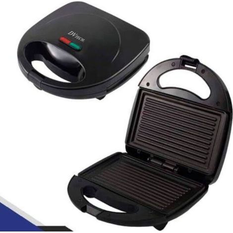 Presse à panini électrique, presse à sandwich 750 W, plaques antiadhésives, presse à panini, machine à sandwich avec voyants lumineux (1/4)