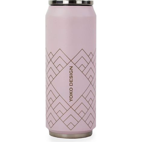 YOKO DESIGN Barattolo isolante a doppia parete in acciaio inossidabile, senza BPA, bottiglia riutilizzabile ecologica per acqua, sport, bambini, ufficio, viaggi 280/500/700 ml (1/4)