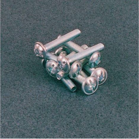 VITI PER POMOLI TESTA BASSA LARGA COMBI M4X25 ZINCATO. Prezzo per 1 pezzo.