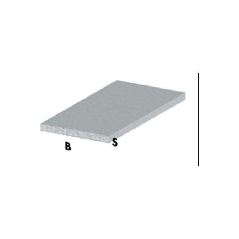 profilo piatto cm 200 h cromato 20x2 mm profili alluminio asta barra (1/2)