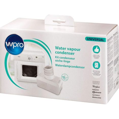Condenseur universel pour sèche-linge – Pièce détachée compatible – Matériaux de qualité – Référence 484000008815 – Wpro