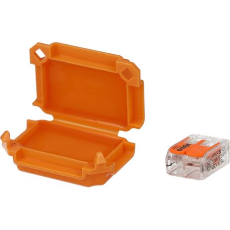 Bis-Electric – Boîte de dérivation isolante gel IPX8 – 1 borne Wago pour fils 0,2 à 4 mm² – Connexion étanche et sécurisée