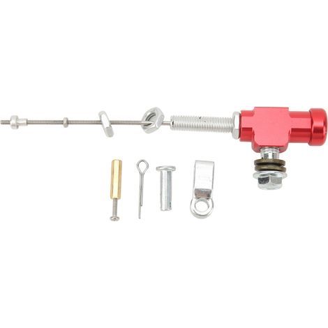 Embrayage moto pompe frein fonctionnement fluide alliage aluminium maître-cylindre tige pour pit bike dirt bike ATV quad rouge (1/5)
