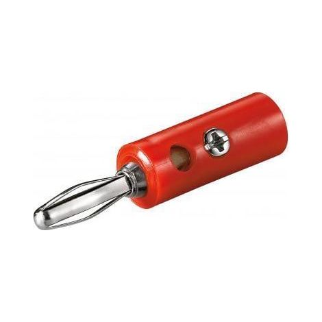Goobay 11375 roter Banane-Stecker langlebig zuverlässig
