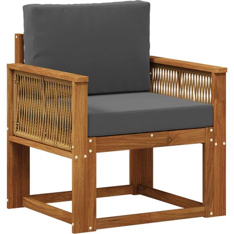 Maison Exclusive - Outdoor Mittelsofa Massivholz Akazie Natur (1/5)