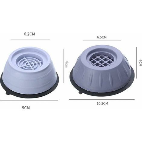 Amortisseur Lave-Linge - Anti-Vibration - Universel - Pour Machine À Laver Réfrigérateur Sèche-Linge - 4 Pièces (1/4)