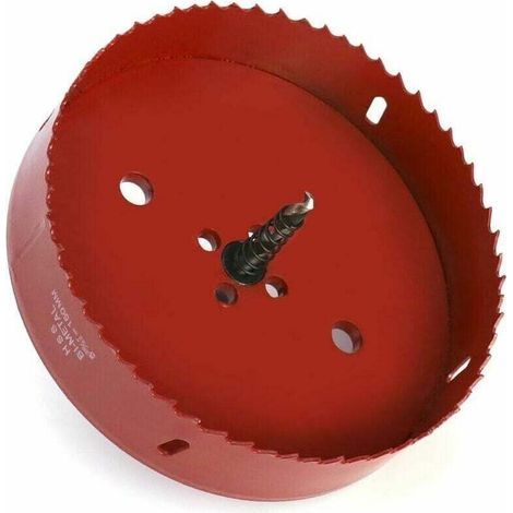 Scie Cloche Bi-Métal Ø 150 mm , acier rapide HSS M42, avec tige hexagonale et foret pour aluminium, fer et bois (1/4)