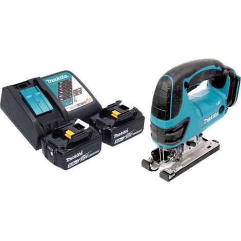 Makita DJV 180 RTX Akku Stichsäge 18 V 135 mm + 2x Akku 5,0 Ah + Ladegerät (1/5)