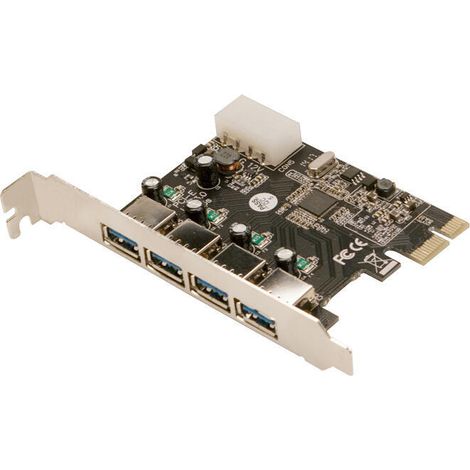 LogiLink USB 3.0 4-Port PCIe Card - USB Adapter (1/4)