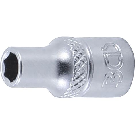 BGS Steckschlüssel-Einsatz Sechskant Antrieb Innenvierkant 6,3 mm (1/4") SW 5 mm - 2476 (1/4)
